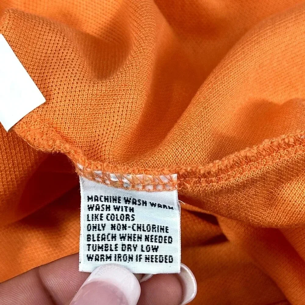 Polo Ralph Lauren Polo Mens Medium M Orange Short Sleeve Shirt‎ Embroidered Pony